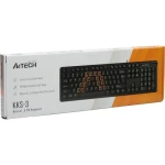 Клавіатура A4tech KKS-3 Black, USB, Comfort Key, 1.5м - Зображення 4
