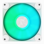 Вентилятор 120 мм, APNX FP1-120 PWM ARGB, White, 120х120х30 мм, ARGB підсвічування, 500 - 1600 об/хв, 15.3 - 33.2 дБ, 4-pin (PWM) + 3-pin (ARGB), гідродинамічний підшипник (APF3-PF11217.21) - Зображення 2