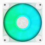 Вентилятор 120 мм, APNX FP1-120 PWM ARGB, White, 120х120х30 мм, ARGB підсвічування, 500 - 1600 об/хв, 15.3 - 33.2 дБ, 4-pin (PWM) + 3-pin (ARGB), гідродинамічний підшипник (APF3-PF11217.21) - Зображення 2