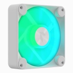 Вентилятор 120 мм, APNX FP1-120 PWM ARGB, White, 120х120х30 мм, ARGB підсвічування, 500 - 1600 об/хв, 15.3 - 33.2 дБ, 4-pin (PWM) + 3-pin (ARGB), гідродинамічний підшипник (APF3-PF11217.21) - Зображення 3