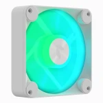 Вентилятор 120 мм, APNX FP1-120 PWM ARGB, White, 120х120х30 мм, ARGB підсвічування, 500 - 1600 об/хв, 15.3 - 33.2 дБ, 4-pin (PWM) + 3-pin (ARGB), гідродинамічний підшипник (APF3-PF11217.21) - Зображення 3