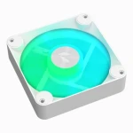 Вентилятор 120 мм, APNX FP1-120 PWM ARGB, White, 120х120х30 мм, ARGB підсвічування, 500 - 1600 об/хв, 15.3 - 33.2 дБ, 4-pin (PWM) + 3-pin (ARGB), гідродинамічний підшипник (APF3-PF11217.21) - Зображення 4
