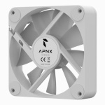 Вентилятор 120 мм, APNX FP1-120 PWM ARGB, White, 120х120х30 мм, ARGB підсвічування, 500 - 1600 об/хв, 15.3 - 33.2 дБ, 4-pin (PWM) + 3-pin (ARGB), гідродинамічний підшипник (APF3-PF11217.21) - Зображення 5