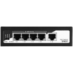 Комутатор 2E PowerLink SP401F, Black, некерований, 4xFE PoE 10/100M, 1xFE Uplink 10/100M, 55 Вт, автовизначення полярності (2E-SP401F-2) - Зображення 6