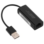 Мережевий адаптер USB 2.0 - Ethernet, 10/100 Мбіт/сек, 2E LD318, Black, чіпсет RTL8152 (2E-LD318)