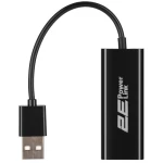 Мережевий адаптер USB 2.0 - Ethernet, 10/100 Мбіт/сек, 2E LD318, Black, чіпсет RTL8152 (2E-LD318) - Зображення 2