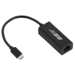 Мережевий адаптер USB Type-C - Ethernet, 10/100/1000 Мбіт/сек, 2E U2085T, Black, чіпсет RTL8153 (2E-U2085T)