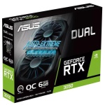 Відеокарта GeForce RTX 3050, Asus, DUAL OC, 6Gb GDDR6, 96-bit, DVI-D/HDMI/DP, 1537/14000 MHz (DUAL-RTX3050-O6G) - Зображення 9