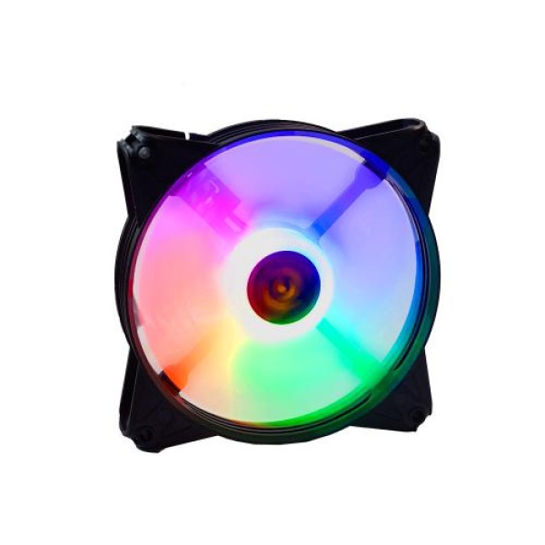 Вентилятор 120 мм, GTL Multicolor F1, Black, 120x120x25 мм, LED підсвічування, 1100 об/хв, 32.6 дБ, Molex (GTL-120LMCF1)