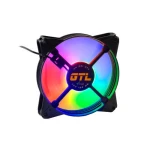 Вентилятор 120 мм, GTL Multicolor F1, Black, 120x120x25 мм, LED підсвічування, 1100 об/хв, 32.6 дБ, Molex (GTL-120LMCF1) - Зображення 2