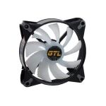 Вентилятор 120 мм, GTL Multicolor B1, Black/White, 120x120x25 мм, ARGB підсвічування, 800-1600 об/хв, 23-32.6 дБ, 4-pin (PWM, 50 см) / 3-pin (RGB, 50 см) (GTL-120LMCB1P ARGB) - Зображення 2