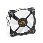 Вентилятор 120 мм, GTL Multicolor B1, Black/White, 120x120x25 мм, ARGB підсвічування, 800-1600 об/хв, 23-32.6 дБ, 4-pin (PWM, 50 см) / 3-pin (RGB, 50 см) (GTL-120LMCB1P ARGB) - Зображення 3