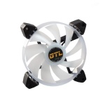 Вентилятор 120 мм, GTL Multicolor B3, White/Black, 120x120x25 мм, ARGB підсвічування, 800-1600 об/хв, 23-32.6 дБ, 4-pin (PWM, 50 см) / 3-pin (RGB, 50 см) (GTL-120LMCB3P ARGB) - Зображення 2