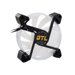 Вентилятор 120 мм, GTL Multicolor B3, White/Black, 120x120x25 мм, ARGB підсвічування, 800-1600 об/хв, 23-32.6 дБ, 4-pin (PWM, 50 см) / 3-pin (RGB, 50 см) (GTL-120LMCB3P ARGB) - Зображення 3