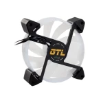 Вентилятор 120 мм, GTL Multicolor B3, White/Black, 120x120x25 мм, ARGB підсвічування, 800-1600 об/хв, 23-32.6 дБ, 4-pin (PWM, 50 см) / 3-pin (RGB, 50 см) (GTL-120LMCB3P ARGB) - Зображення 3