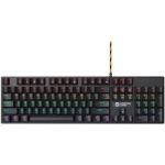 Клавіатура Canyon GK-4 "Deimos", Black, USB, механічна (Blue switches), 104 кнопки, 20 типів підсвічування, 1.8 м (CND-SKB4-US)