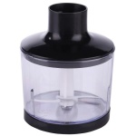 Блендер Edler EDHB-2009, Black, 800W, занурювальний, 2 швидкості, мірний стакан 600мл, подрібнювач 500мл, вінчик для збивання, нога та леза з нержавіючої сталі - Зображення 3