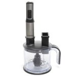 Блендер Eisen EBSS-155WS, Black, 1500W, занурювальний, 15 швидкостей з ступінчатим регулюванням, ТУРБО, мірна склянка 800мл, великий подрібнювач 1500мл, 2 диски для шинкування та терка, насадка-міксер, гаки для тіста, вінчик - Зображення 6