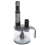 Блендер Eisen EBSS-155WS, Black, 1500W, занурювальний, 15 швидкостей з ступінчатим регулюванням, ТУРБО, мірна склянка 800мл, великий подрібнювач 1500мл, 2 диски для шинкування та терка, насадка-міксер, гаки для тіста, вінчик - Зображення 6
