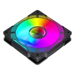Вентилятор 120 мм, GameMax FN12A-C8I, Black, 120х120х25 мм, ARGB підсвічування, 800-1600 об/хв, до 31.21 дБ, 4-pin (PWM, 50 см) / 3-pin (ARGB, 50 см), гідродинамічний підшипник - Зображення 2