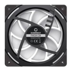 Вентилятор 120 мм, GameMax FN12A-C8I, Black, 120х120х25 мм, ARGB підсвічування, 800-1600 об/хв, до 31.21 дБ, 4-pin (PWM, 50 см) / 3-pin (ARGB, 50 см), гідродинамічний підшипник - Зображення 3