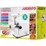 М'ясорубка Ardesto MGA-2300J, White/Silver, 1750Вт, 3 диски, 2кг/хв, соковижималка для томатів та ягід, тертка/шатківниця, насадки домашніх ковбасок та кеббе, для картоплі, реверс - Зображення 9