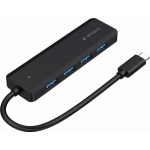 Хаб USB Gembird UHB-CM-U3P4P-01, Black, Type-C 3.1 - 4xUSB 3.1, кабель 15 см - Зображення 2