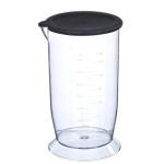 Блендер Edler EDHB-2115, Black, 400W, занурювальний, 2 швидкості, мірний стакан з кришкою 700мл, подрібнювач 500мл, вінчик для збивання, нога та леза з нержавіючої сталі, корпус з ABS пластику - Зображення 4