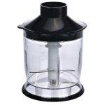Блендер Edler EDHB-2115, Black, 400W, занурювальний, 2 швидкості, мірний стакан з кришкою 700мл, подрібнювач 500мл, вінчик для збивання, нога та леза з нержавіючої сталі, корпус з ABS пластику - Зображення 5