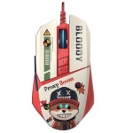 Миша A4Tech W63 Max "Proxy Boom", White/Red, USB, оптична (сенсор MAX BC3332-A 12K), 100 - 12 000 dpi, 250 IPS, 6 кнопок, RGB підсвічування - Зображення 2