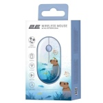 Миша бездротова 2E MF300 Silent, Capybara: Swim, Bluetooth / USB (2.4GHz), оптична, 1600 dpi, 3 кнопки, до 10 м, 1xAA (2E-MF300WCAPIBARABL) - Зображення 2