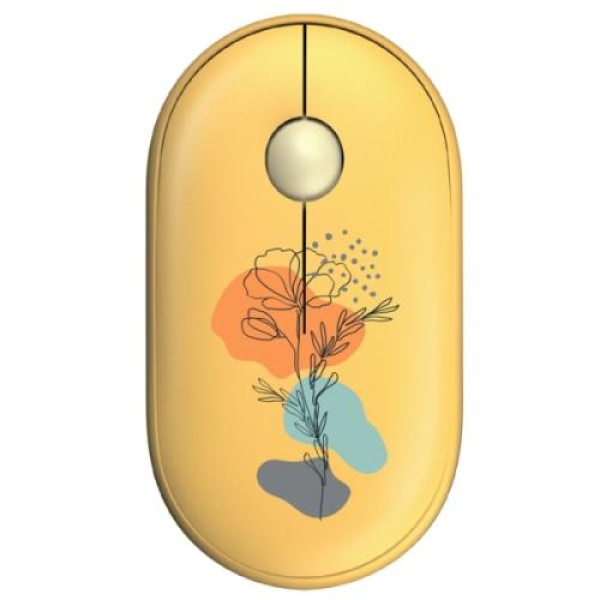 Миша бездротова 2E MF300 Silent, Flora: Poppy, Bluetooth / USB (2.4GHz), оптична, 1600 dpi, 3 кнопки, до 10 м, 1xAA (2E-MF300WFLORAYW)