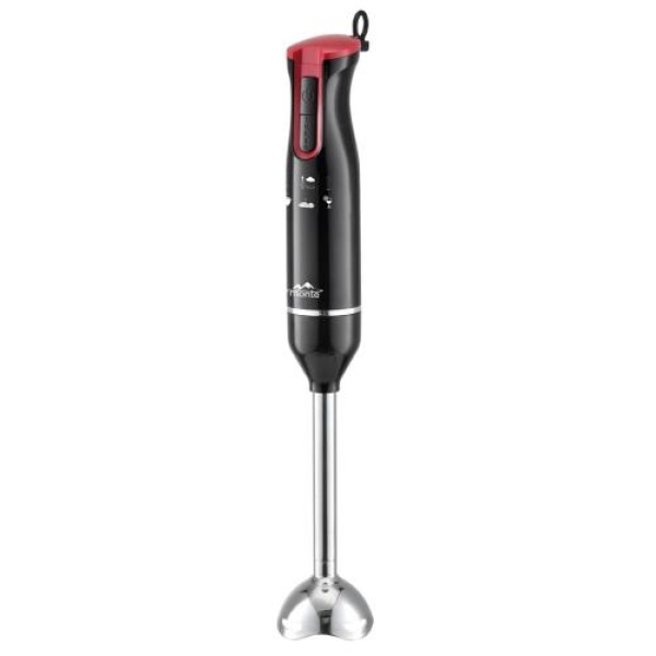 Блендер Monte MT-1907, Black/Red, 700W, занурювальний, 2 швидкості, ножка з нержавіючої сталі