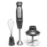 Блендер Eisen EHB-632, Black, 600W, занурювальний, 3 швидкості з плавним регулюванням, подрібнювач 650мл, вінчик