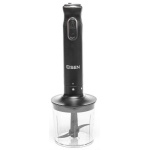 Блендер Eisen EBS-104P, Black, 1000W, занурювальний, 2 швидкості з плавним регулюванням, турбо режим, подрібнювач 400мл, склянка 500мл, насадка для пюре, вінчик - Зображення 6