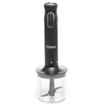 Блендер Eisen EBS-104P, Black, 1000W, занурювальний, 2 швидкості з плавним регулюванням, турбо режим, подрібнювач 400мл, склянка 500мл, насадка для пюре, вінчик - Зображення 6