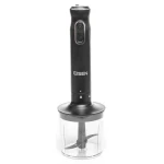Блендер Eisen EBS-133M, Black, 1000W, занурювальний, 2 швидкості з плавним регулюванням, турбо режим, подрібнювач 400мл, склянка 500мл, насадка-міксер, гаки для тіста, вінчик - Зображення 7