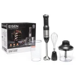 Блендер Eisen EHB-123SS, Black, 1200W, занурювальний, 2 швидкості з 15 ступ. плавним регулюванням, турбо режим, подрібнювач 650мл, склянка 800мл, вінчик - Зображення 9