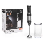 Блендер Eisen EHB-122SS, Black, 1200W, занурювальний, 2 швидкості з 15 ступ. плавним регулюванням, турбо режим, склянка 800мл, вінчик - Зображення 5