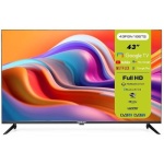 Телевізор 43" Romsat 43FGN18ST2 LED 1920x1080, 60 Гц, Smart TV, Google TV, DVB-T2/C, 3xHDMI, 2xUSB, Vesa 200x200