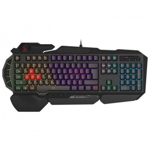 Клавіатура Bloody B310N Black, USB, ігрова, неонове підсвічування, ефекти "дихання"