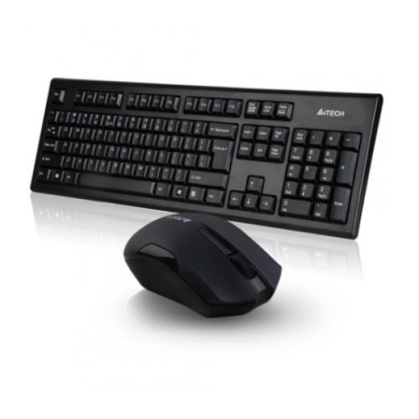 Комплект бездротовий A4Tech 3000N, Black, V-TRACK, радіус дії до 15 м