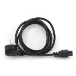Кабель живлення від мережі PC-186, Black, 3 м, Cablexpert, CEE 7/7 - IEC C5, 3x0.75 мм² (PC-186-ML12-3M) - Зображення 2