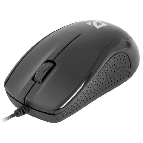 Миша Defender Optimum MB-160, Black, USB, оптична, 1000 dpi, 3 кнопки, 1.5 м (52160)