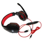 Навушники Gemix N1, Black/Red, 2 x Mini jack (3.5 мм), накладні, кабель 1.2 м