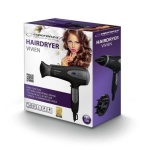Фен Esperanza EBH005K Vivien, Black, 2200W, 2 швидкості, 3 режими, дифузор, концентратор, іонізація, DC двигун - Зображення 3