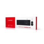Комплект Gembird KBS-UM-03-UA (клавіатура+миша) Black, USB - Зображення 4