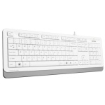 Клавіатура A4Tech FK10 "Fstyler", White/Grey, USB, 12 мультимедійних кнопок, захист від бризок, 1.5 м, UA/RU/US