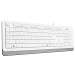Клавіатура A4Tech FK10 "Fstyler", White/Grey, USB, 12 мультимедійних кнопок, захист від бризок, 1.5 м, UA/RU/US
