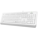 Клавіатура A4Tech FK10 "Fstyler", White/Grey, USB, 12 мультимедійних кнопок, захист від бризок, 1.5 м, UA/RU/US - Зображення 4